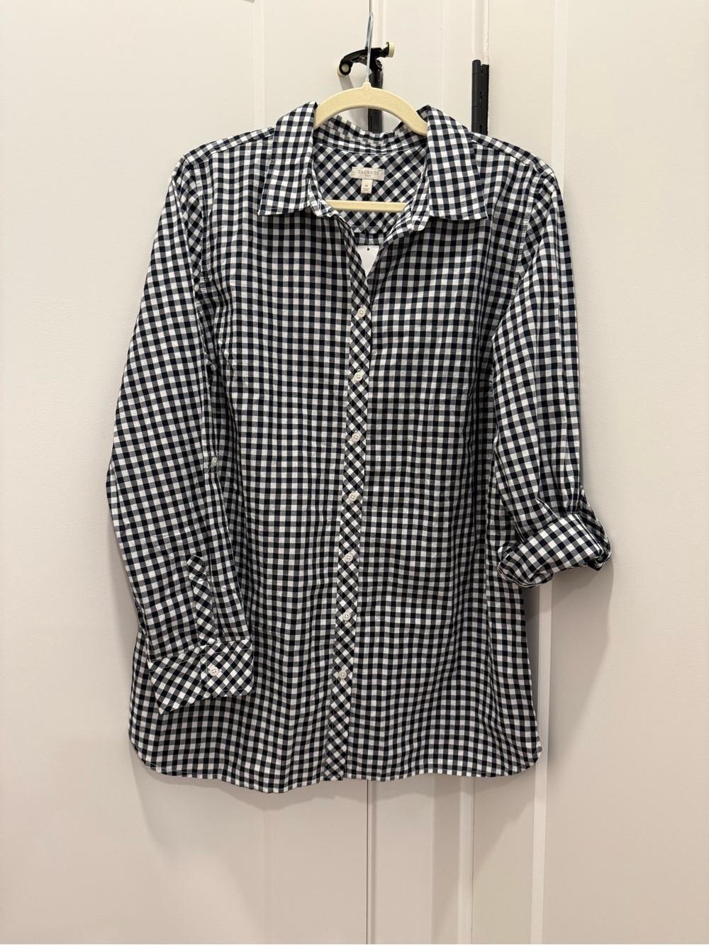 Gingham Button-Down Shirt